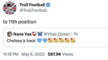 Menang dan balik lagi ke posisi semula. Foto: Twitter