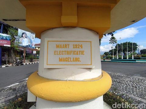 Tugu Aniem di kawasan Alun-Alun Kota Magelang, Minggu (7/5/2023).