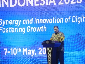 Airlangga Sebut Digital Platform sebagai Buffer Pertumbuhan Ekonomi
