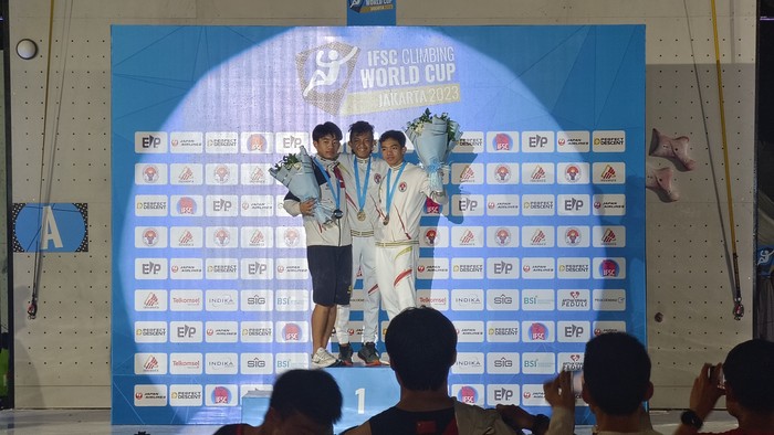 Atlet Panjat Tebing RI Jadi Juara IFSC Climbing World Cup 2023