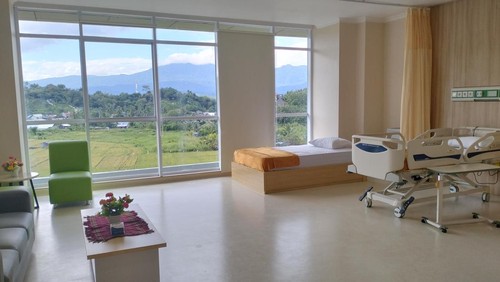 Kamar rawat inap VIP di lantai empat RSUD Komodo, Labuan Bajo, Manggarai Barat, NTT. (Foto: Ambrosius Ardin/detikBali)