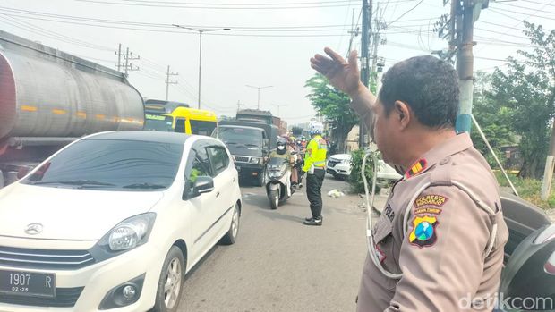 Kecelakaan emak-emak di Sidoarjo