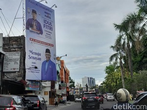 Kampanye Belum Mulai, Baliho Bacaleg Sudah Mejeng di Medan