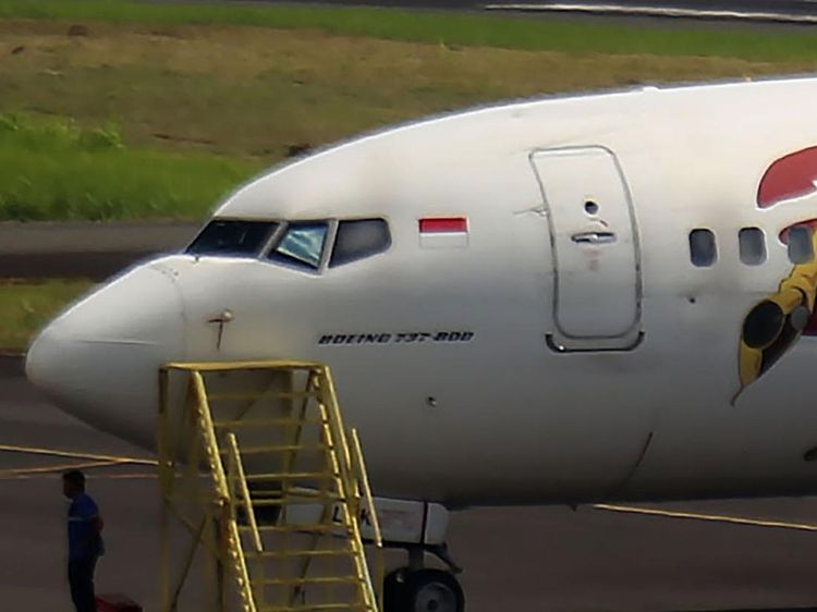 Penampakan Pesawat Batik Air Kaca Kokpitnya Retak