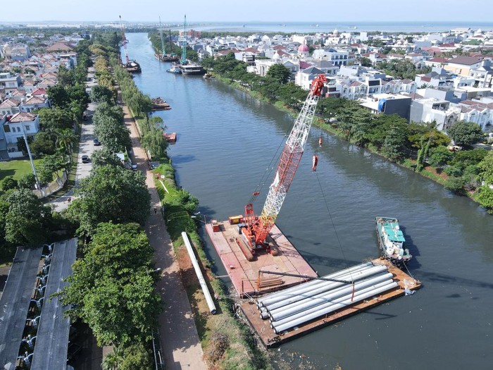 Progres pembangunan NCICD oleh Brantas Abipraya, (8/5/2023)