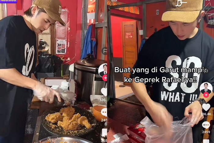 Rafael Tan jualan ayam geprek