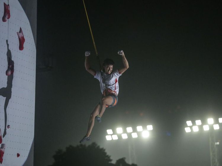 Kalahkan Atlet China, Raharjati Nursamsa Juara Dunia Panjat Tebing 2023
