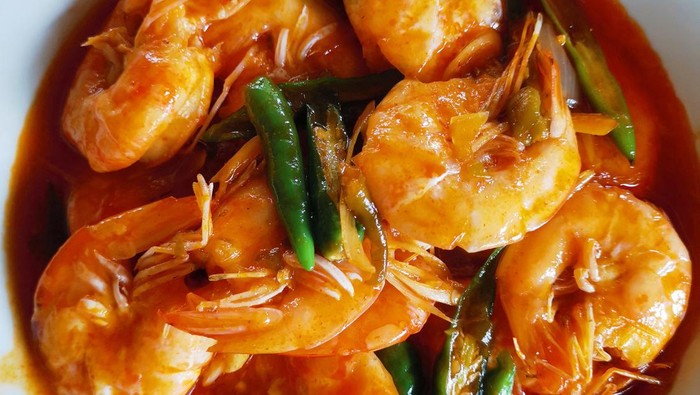 Resep Udang Saus Padang