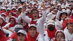 Ribuan Nakes Gelar Aksi Tolak RUU Kesehatan di Patung Kuda
