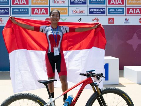 Sayu Bella raih medali emas cabor sepeda MTB di SEA Games 2023 Kamboja