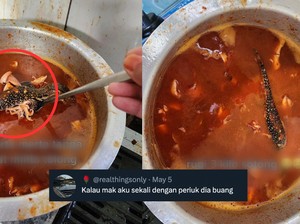 Apes! Sambal Sotong 3 Kg Harus Dibuang Karena Kemasukan Biawak