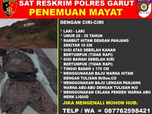 Simak! Ciri-ciri Tengkorak Lelaki dalam Karung di Garut