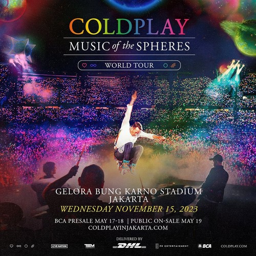 Coldplay konser di Indonesia.