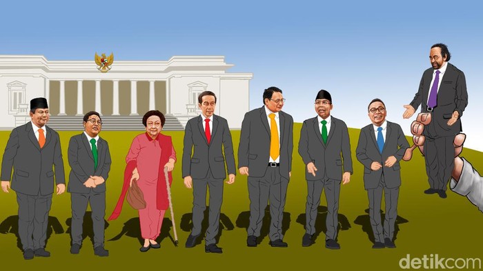 Ilustrasi koalisi pemerintah tanpa Partai NasDem.