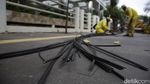 Jelang KTT ASEAN, Kabel Semrawut di Jalan Jenderal Sudirman Dirapikan
