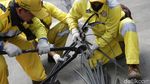 Jelang KTT ASEAN, Kabel Semrawut di Jalan Jenderal Sudirman Dirapikan
