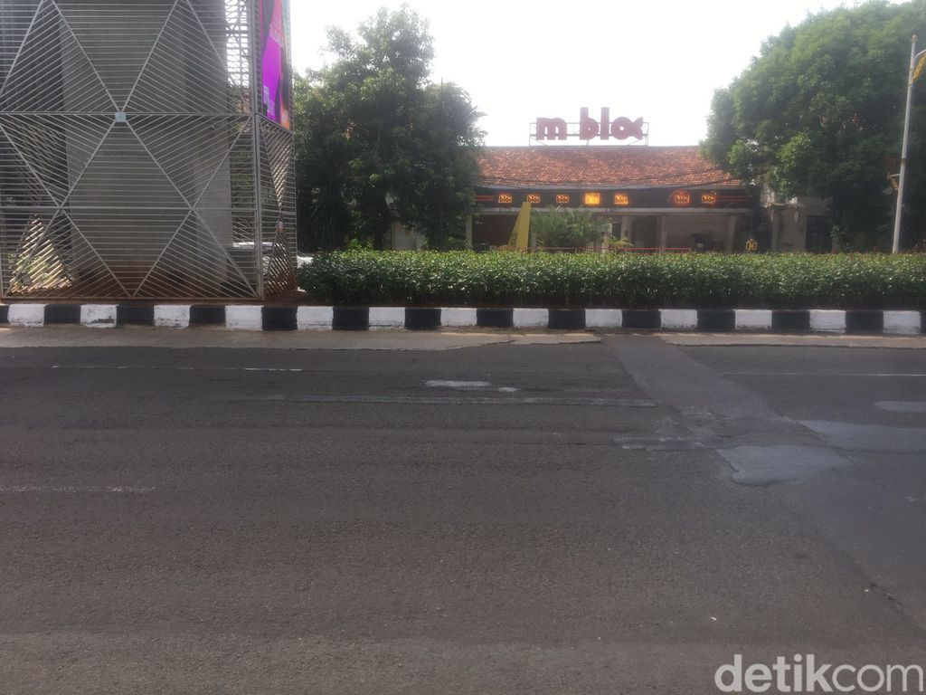Jl Panglima Polim depan Kejagung, 9 Mei 2023. (A Fariz At Thariqi/detikcom)