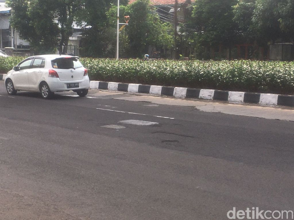 Jl Panglima Polim depan Kejagung, 9 Mei 2023. (A Fariz At Thariqi/detikcom)