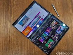 Lenovo Yoga Book 9i Punya Dua Layar Pas untuk Konten Kreator