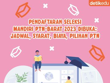 Infografis: Pendaftaran Seleksi Mandiri PTN-Barat 2023 Dibuka!