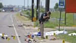 Polisi Olah TKP Mobil Tabrak Kerumunan yang Tewaskan 7 Orang di Texas