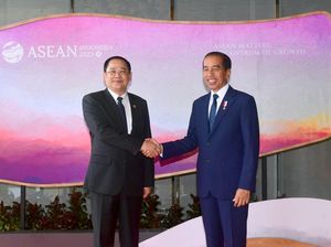 Bertemu PM Laos, Jokowi Bahas Kerja Sama Berantas Perdagangan Orang