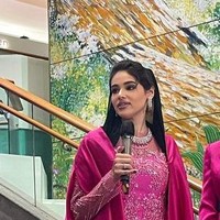 Shaikha Jawaher sendiri mengaku sangat senang diundang ke Indonesia. “Aku merasa terhormat berada di sini, bertemu dengan budaya lain dan berbagai macam orang. Aku merasa sangat bangga,” ujarnya.Foto: Rahmi Anjani/Wolipop