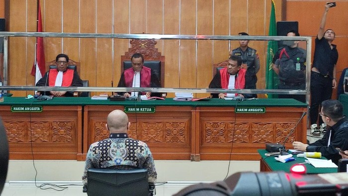 Sidang vonis Irjen Teddy Minahasa (Wilda-detikcom)