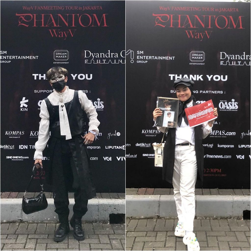 Ian & Ghina, WayZenNi yang hadir di fanmeeting WayV di ICE BSD.