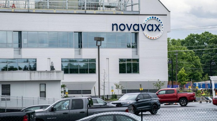 The Novavax headquarters in Gaithersburg, Maryland, US, on Tuesday, May 9, 2023. Novavax Inc., one of the companies that geared up to make Covid-19 shots, will cut about 25% of its workforce as the pandemic fades. Photographer: Nathan Howard/Bloomberg via Getty Images