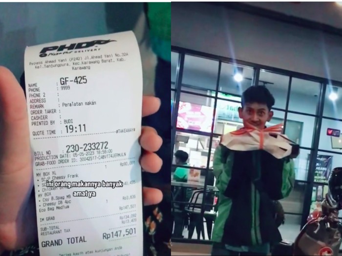 Driver ojol ditemani istri