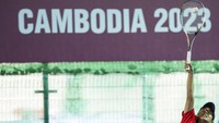 Dwi Rahayu Pitri berhasil meraih medali emas setelah mengalahkan petenis Filipina Noelle Nikki Zoleta dengan skor 4-3.