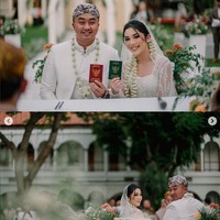 Jebolan ajang Indonesia Mencari Bakat, Fay Nabila, akhirnya resmi dipersunting kekasihnya, Rama Restu pada 5 Mei 2023. Pernikahan Fay dan Rama digelar secara outdoor di sebuah hotel di Surabaya. Foto: Instagram/@ruangphotoworks