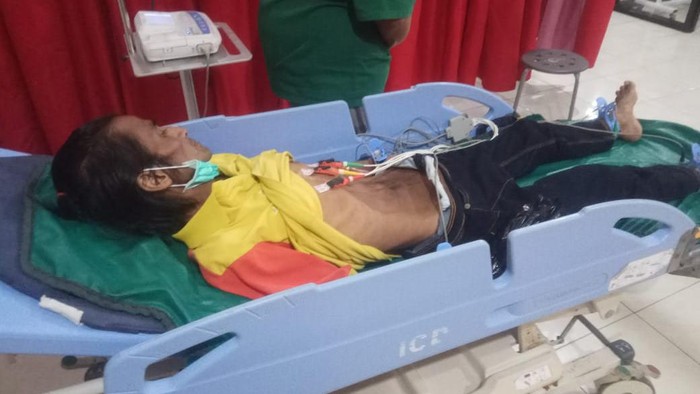 Kondisi Edi Wiyono pekerja serabutan di Blitar saat dirawat di RSUD Ngudi Waluyo