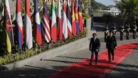 Jokowi meyakini, ASEAN mampu menjadi pemain sentral, sebab memiliki aset yang kuat sebagai epicentrum of growth. (AP Photo/Willy Kurniawan)