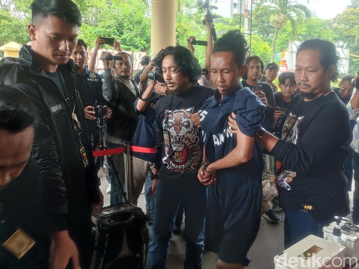 Tampang pelaku pemutilasi bos air isi ulang di Semarang, Muhammad Husen, Rabu (10/5/2023).