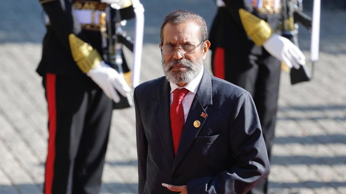 Potret PM Timor Leste Pertama Kali Hadir di KTT ASEAN East Timorese Prime Minister Taur Matan Ruak arrives at the 42nd ASEAN Summit in Labuan Bajo, East Nusa Tenggara province, Indonesia, Wednesday, May 10, 2023. (Willy Kurniawan/Pool Photo via AP)