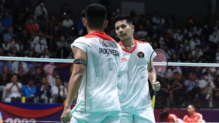 Pramudya Kusumawardana/Yeremia Rambitan di SEA Games 2023