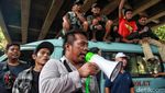 Protes soal JakLingko, Sopir Angkot Unjuk Rasa di Tebet Jaksel