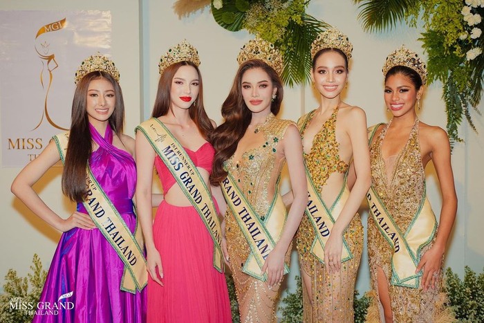 5 besar kontestan Miss Grand Thailand 2023.