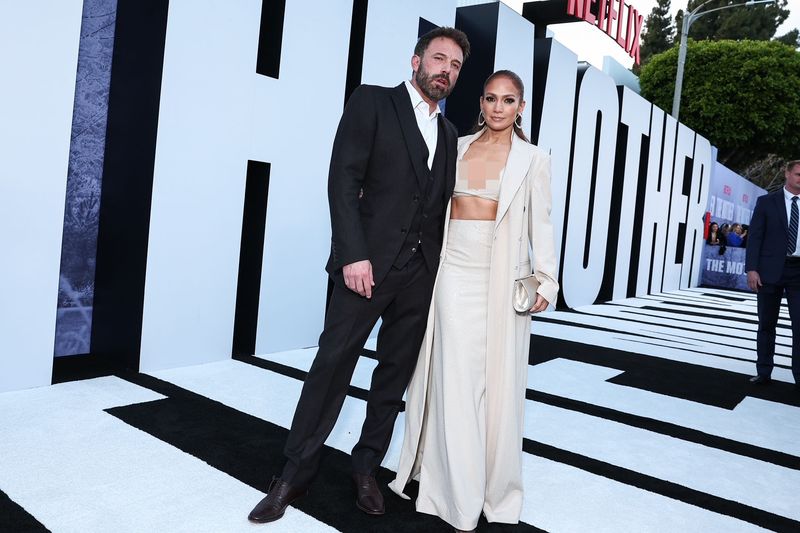 Ben Affleck and Jennifer Lopez at the premiere of 