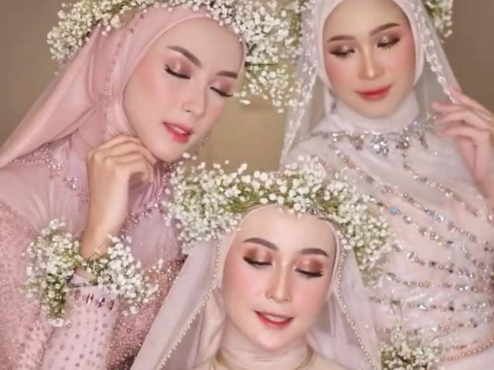 Inspirasi model hijab pengantin kekinian dan tampil elegan bisa kamu tiru.