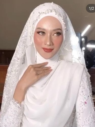 5 Inspirasi Model Hijab Pengantin Kekinian Dan Simpel Bikin Pangling