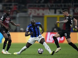 AC Milan Vs Inter Milan berlangsung di Stadion San Siro, Kamis (11/5/2023) dini hari WIB. AP/Luca Bruno  