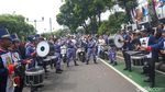 Iring-iringan Ojol dan Marching Band Antar NasDem Daftar Bacaleg ke KPU
