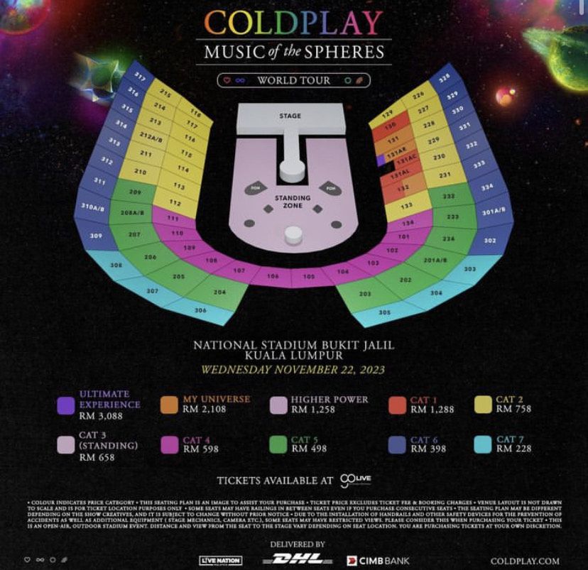 Perbandingan Harga Tiket Coldplay Indonesia Dan Malaysia Pilih Mana 3723