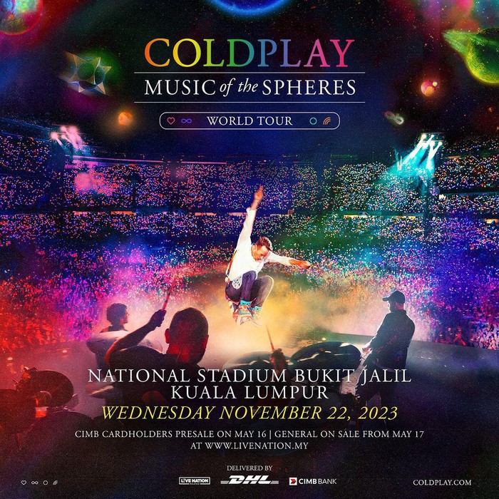 Konser Coldplay Kuala Lumpur 2023: Music of The Spheres World Tour