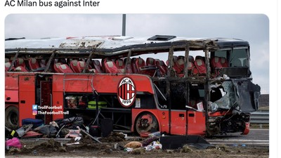 Meme AC Milan Tak Berdaya Dihajar Inter Milan