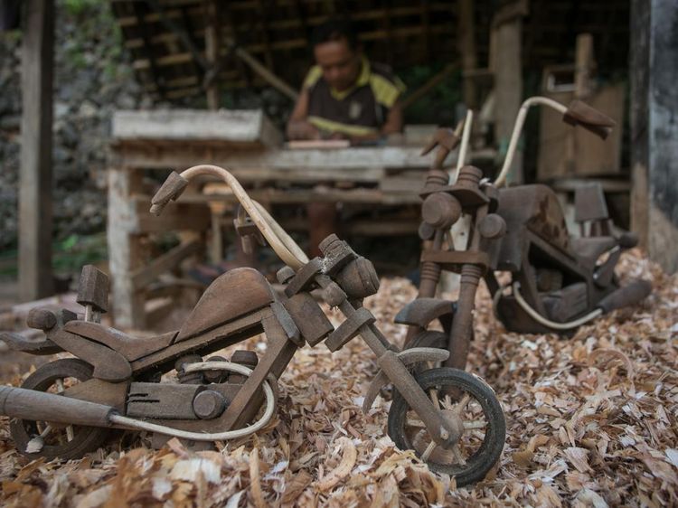 Kreatif! Ada Miniatur Harley Made In Wonogiri