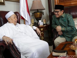 Bertemu Hamzah Haz, Cak Imin Tanya Cara Jadi Presiden